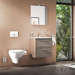 Vitra - Vitra Mia Demonte Set, 60 cm, Çekmeceli, (Lavabo Dolabı, Aydınlatmalı Ayna), Cordoba