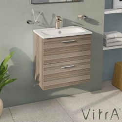 Vitra - Vitra Mia Demonte Set, 60 cm, Çekmeceli, (Lavabo Dolabı, Aydınlatmalı Ayna), Cordoba