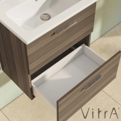 Vitra - Vitra Mia Demonte Set, 60 cm, Çekmeceli, (Lavabo Dolabı, Aydınlatmalı Ayna), Cordoba