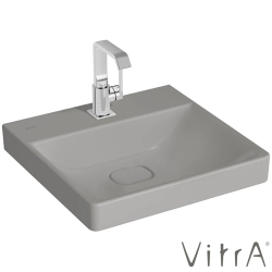 Vitra - Vitra Metropole Lavabo, 50 cm, Mat Taş Gri, VitraClean