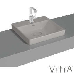 Vitra - Vitra Metropole Çanak Lavabo, 50 cm, Mat Taş Gri, VitraClean