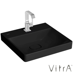 Vitra - Vitra Metropole Lavabo, 50 cm, Mat Siyah, VitraClean