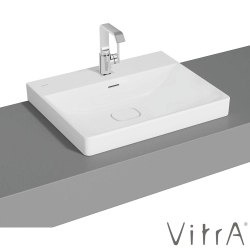 Vitra - Vitra Metropole Çanak Lavabo, 60 cm, Mat Beyaz, VitraClean