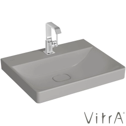 Vitra - Vitra Metropole Lavabo, 60 cm, Mat Taş Gri, VitraClean
