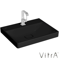 Vitra - Vitra Metropole Lavabo, 60 cm, Mat Siyah, VitraClean