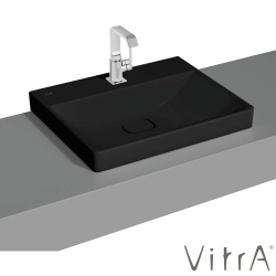 Vitra - Vitra Metropole Çanak Lavabo, 60 cm, Mat Siyah, VitraClean
