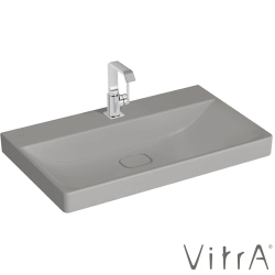 Vitra - Vitra Metropole Lavabo, 80 cm, Mat Taş Gri, VitraClean