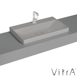 Vitra - Vitra Metropole Çanak Lavabo, 80 cm, Mat Taş Gri, VitraClean