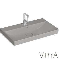 Vitra - Vitra Metropole Lavabo, 80 cm, Mat Taş Gri, VitraClean