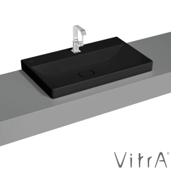 Vitra - Vitra Metropole Çanak Lavabo, 80 cm, Mat Siyah, VitraClean