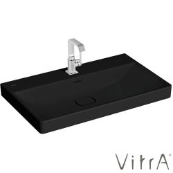 Vitra - Vitra Metropole Lavabo, 80 cm, Mat Siyah, VitraClean