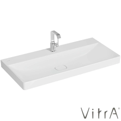 Vitra - Vitra Metropole Lavabo, 100 cm, Mat Beyaz, VitraClean