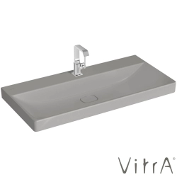 Vitra - Vitra Metropole Lavabo, 100 cm, Mat Taş Gri, VitraClean