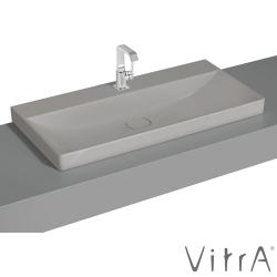 Vitra - Vitra Metropole Çanak Lavabo, 100 cm, Mat Taş Gri, VitraClean