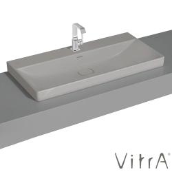 Vitra - Vitra Metropole Çanak Lavabo, 100 cm, Mat Taş Gri, VitraClean