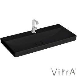 Vitra - Vitra Metropole Lavabo, 100 cm, Mat Siyah, VitraClean
