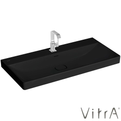 Vitra - Vitra Metropole Lavabo, 100 cm, Mat Siyah, VitraClean