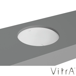 Vitra - Vitra Metropole Yuvarlak Tezgah Altı Lavabo, 40 cm, Mat Beyaz, VitraClean