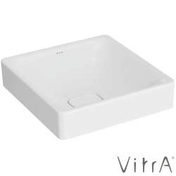 Vitra - Vitra Metropole Kare Çanak Lavabo, 40 cm, Mat Beyaz, VitraClean