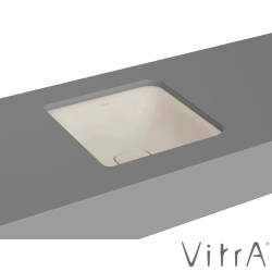 Vitra - Vitra Metropole Kare Tezgah Altı Lavabo, 40 cm, Mat Kum Beji