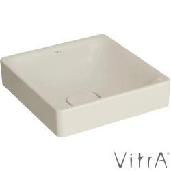 Vitra - VitrA Metropole Kare Çanak Lavabo, 40 cm, Mat Kum Beji, VitrAClean