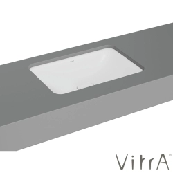 Vitra - Vitra Metropole Dikdörtgen Tezgah Altı Lavabo, 60 cm, Mat Beyaz, VitraClean