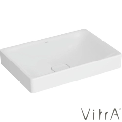 Vitra - Vitra Metropole Dikdörtgen Çanak Lavabo, 60 cm, Mat Beyaz, VitraClean