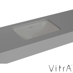 Vitra - Vitra Metropole Dikdörtgen Tezgah Altı Lavabo, 60 cm, Mat Taş Gri, VitraClean