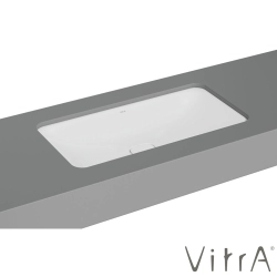 Vitra - Vitra Metropole Dikdörtgen Tezgah Altı Lavabo, 80 cm, Mat Beyaz, VitraClean