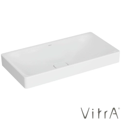 Vitra - Vitra Metropole Dikdörtgen Çanak Lavabo, 80 cm, Mat Beyaz, VitraClean