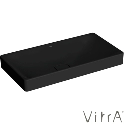 Vitra - Vitra Metropole Dikdörtgen Çanak Lavabo, 80 cm, Mat Siyah, VitraClean