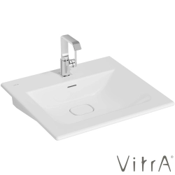 Vitra - Vitra Metropole Etajerli Lavabo, 60 cm, Mat Beyaz, VitraClean