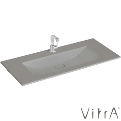 Vitra - Vitra Metropole Etajerli Lavabo, 120 cm, Mat Taş Gri, VitraClean
