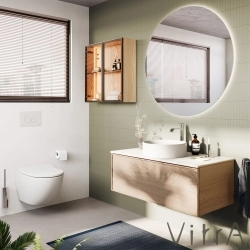 Vitra - Vitra Metropole Yuvarlak Çanak Lavabo, 38 cm (Kompakt) Taupe