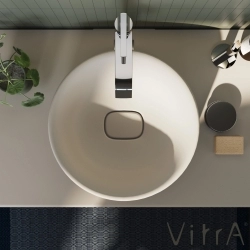 Vitra - Vitra Metropole Yuvarlak Çanak Lavabo, 38 cm (Kompakt) Taupe
