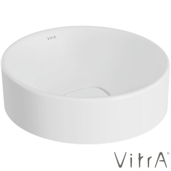 Vitra - Vitra Metropole Yuvarlak Çanak Lavabo, 38 cm (Kompakt) Mat Beyaz, VitraClean