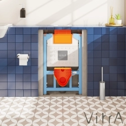 Vitra - Vitra Unity Gömme Rezervuar Üstten veya Önden Basmalı Alçıpan Uygulama Set, 3/6 Litre, 82 cm