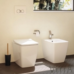 Vitra - Vitra Metropole Rim-ex Kanalsız Duvara Tam Dayalı Yerden Tek Klozet, 54 cm