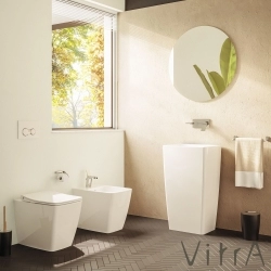 Vitra - Vitra Metropole Rim-ex Kanalsız Duvara Tam Dayalı Yerden Tek Klozet, 54 cm