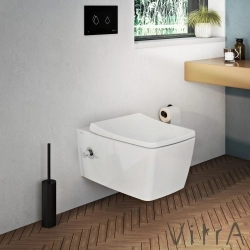 Vitra - Vitra Metropole Rim-ex Kanalsız Asma Klozet, Entegre Ara Musluklu