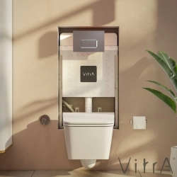 Vitra - Vitra Gömme Rezervuar Metal Ayaklı Set, İnce, 3/6 Litre