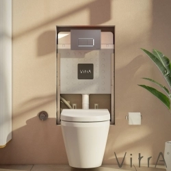 Vitra - Vitra Gömme Rezervuar Metal Ayaklı Set, İnce, 3/6 Litre