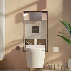 Vitra - Vitra Gömme Rezervuar Metal Ayaklı Set, İnce, 3/6 Litre