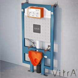 Vitra - Vitra Gömme Rezervuar Duvar Önü Alçıpan Uygulamalı Set, İnce, 3/6 Litre