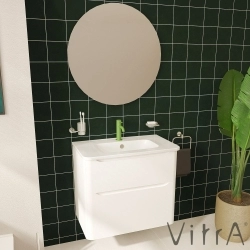 Vitra - Vitra S20 Round Etajerli Lavabo, 80 cm