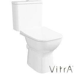 VitrA - VitrA S20 Square SmoothFlush Kanalsız Arkası Açık Takım Klozet, 63 cm