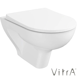 VitrA - VitrA S20 Round SmoothFlush Kanalsız Kompakt Asma Klozet, 49 cm