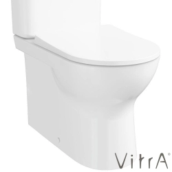 VitrA - VitrA S20 Round SmoothFlush Duvara Tam Dayalı Takım Klozet, 63 cm