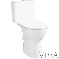 Vitra - Vitra S20 Round SmoothFlush Kanalsız Arkası Açık Bedensel Engelli Takım Klozeti, 63 cm