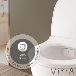 Vitra - VitrA Sento Rim-ex Kanalsız Asma Klozet (Yavaş Kapanan Klozet Kapağı Dahil)